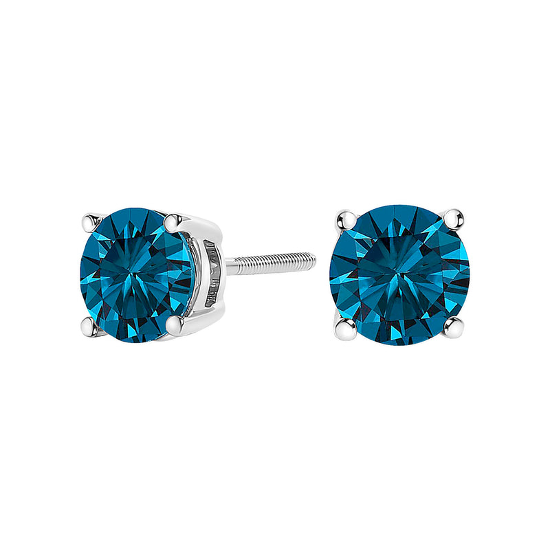 Bids.com 14K White Gold 1.00 Cttw Blue Lab Grown Diamond Stud Earrings with Screw Backs Earrings White Smoke White.Gold / 1,Yellow.Gold / 1,White.Gold / 2,White.Gold / 3,Yellow.Gold / 2,Yellow.Gold / 3