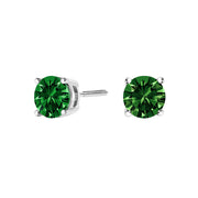 Bids.com 14K White Gold 1.0 Cttw Lab Grown Green Diamond Classic Solitaire Stud Earrings Earrings White Smoke White.Gold / 1,Yellow.Gold / 1,White.Gold / 1.5,Yellow.Gold / 1.5,White.Gold / 2,Yellow.Gold / 2