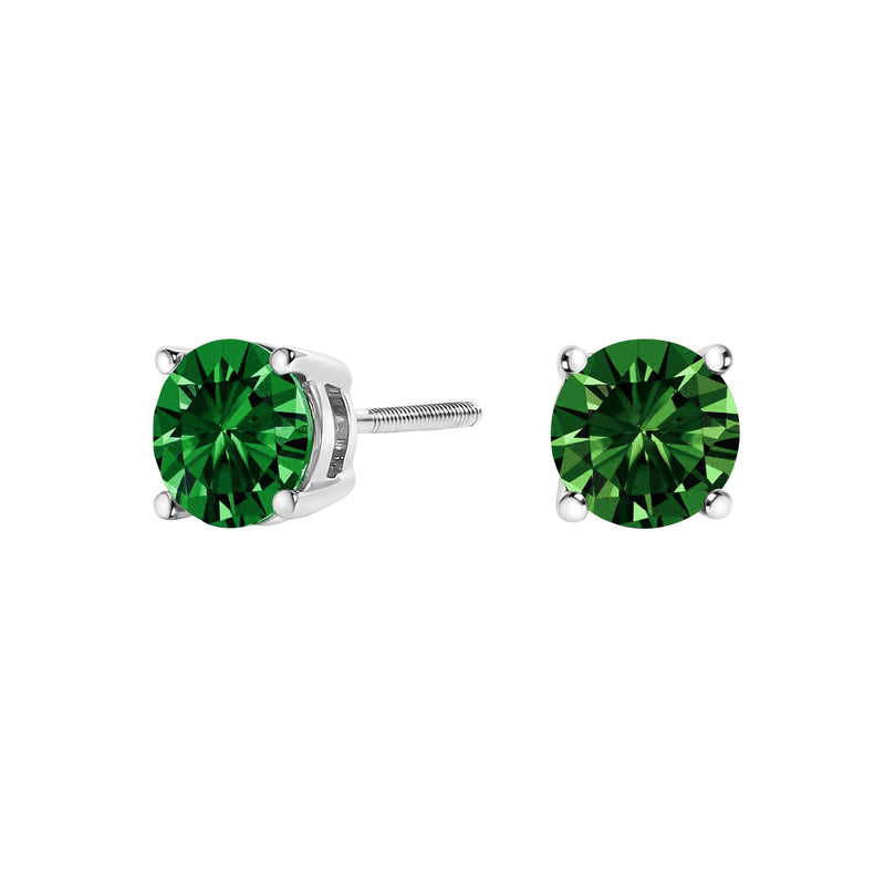 Bids.com 14K White Gold 1.0 Cttw Lab Grown Green Diamond Classic Solitaire Stud Earrings Earrings White Smoke White.Gold / 1,Yellow.Gold / 1,White.Gold / 1.5,Yellow.Gold / 1.5,White.Gold / 2,Yellow.Gold / 2