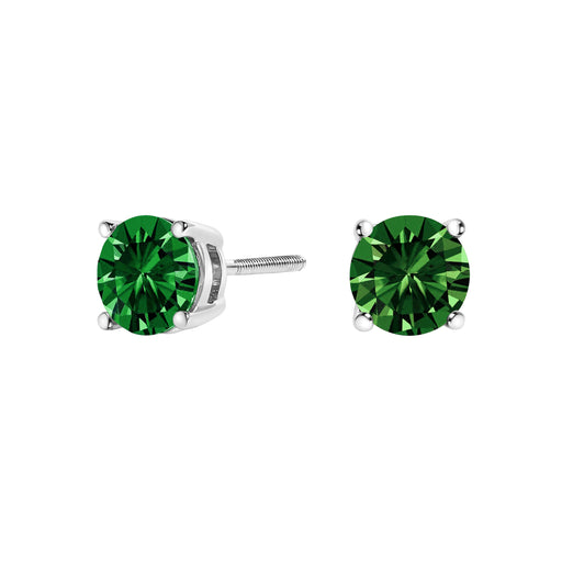 Bids.com 14K White Gold 1.0 Cttw Lab Grown Green Diamond Classic Solitaire Stud Earrings Earrings White Smoke White.Gold / 1,Yellow.Gold / 1,White.Gold / 1.5,Yellow.Gold / 1.5,White.Gold / 2,Yellow.Gold / 2