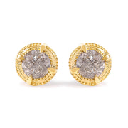Bids.com 14K Yellow Gold Plated .925 Sterling Silver 1.0 Cttw Round Brilliant Cut Diamond Solitaire Milgrain Stud Earrings (K-L Color, I2-I3 Clarity) Earrings White Smoke Rose.Sterling Silver / 1,Yellow.Sterling Silver / 1.5,Yellow.Sterling Silver / 0.5,Yellow.Sterling Silver / 0.25,Yellow.Sterling Silver / 0.75,Yellow.Sterling Silver / 0.4,Yellow.Sterling Silver / 0.33,Yellow.Sterling Silver / 1