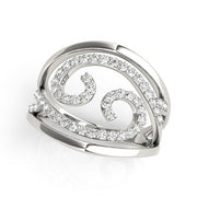 Bids.com Swirl Design Diamond Ring in 14k White Gold (1/2 cttw) Rings White Smoke 3 / White Gold,3.5 / White Gold,4 / White Gold,4.5 / White Gold,5 / White Gold,5.5 / White Gold,6 / White Gold,6.5 / White Gold,7 / White Gold,7.5 / White Gold,8 / White Gold,8.5 / White Gold,9 / White Gold