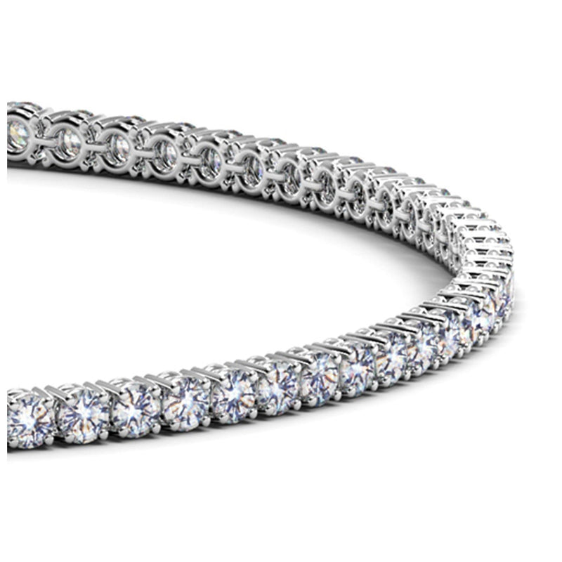Bids.com Lab Grown Round Diamond Tennis Bracelet in 14k White Gold (2 cctw F/G  VS2/SI1) Bracelets White Smoke 7 / White Gold