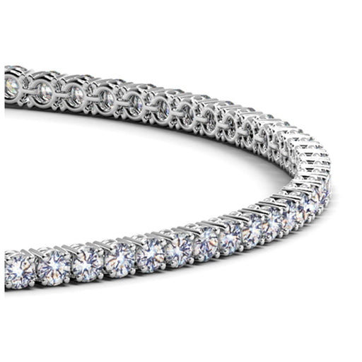 Bids.com Lab Grown Round Diamond Tennis Bracelet in 14k White Gold (2 cctw F/G  VS2/SI1) Bracelets White Smoke 7 / White Gold