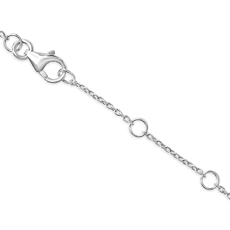 Bids.com 10K White Gold Diamond Accent "A" Initial Charm and Link Bracelet Bracelets White Smoke White.Gold / 7 / A,White.Gold / 7 / B,White.Gold / 7 / C,White.Gold / 7 / D,White.Gold / 7 / E,White.Gold / 7 / F,White.Gold / 7 / G,White.Gold / 7 / H,White.Gold / 7 / I,White.Gold / 7 / J,White.Gold / 7 / K,White.Gold / 7 / L,White.Gold / 7 / M,White.Go