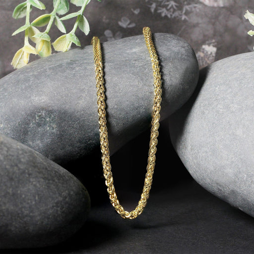 Bids.com 14k Yellow Gold 2.8mm Light Weight Wheat Chain Necklaces Black 18 / Yellow Gold,20 / Yellow Gold,22 / Yellow Gold,24 / Yellow Gold