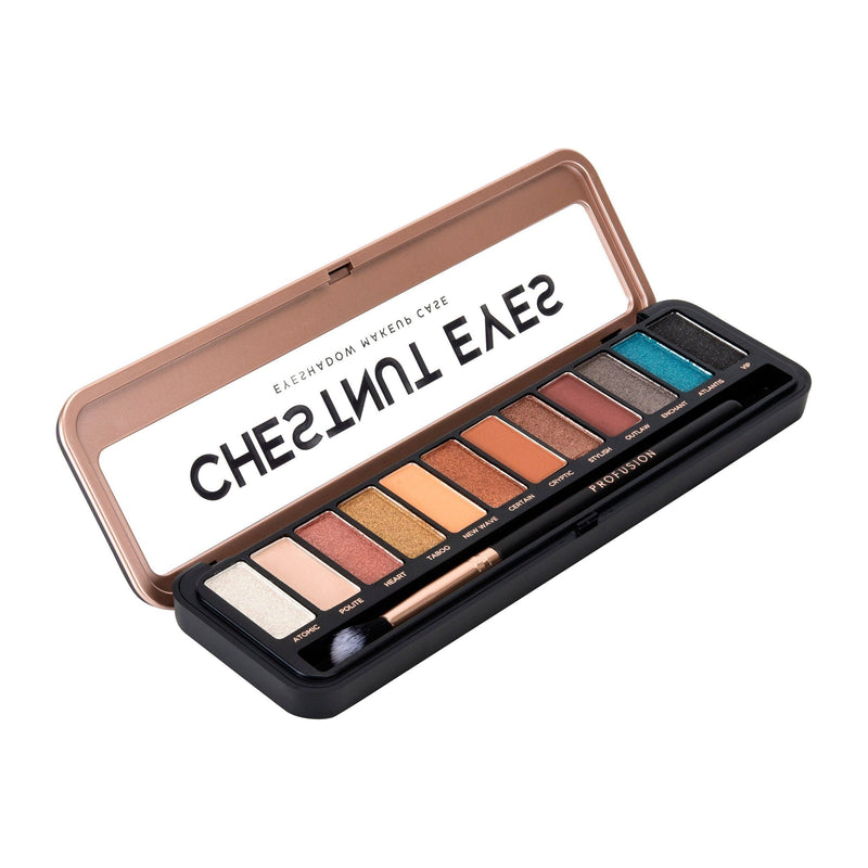 Profusion Cosmetics Eyeshadow Case Eyes Dark Slate Gray Nude Eyes Case,Amber Eyes Case,Chestnut Eyes Case,Amethyst Eyes Case