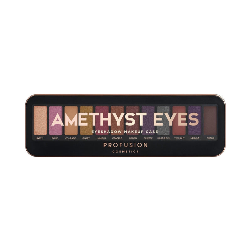 Profusion Cosmetics Eyeshadow Case Eyes Tan Nude Eyes Case,Amber Eyes Case,Chestnut Eyes Case,Amethyst Eyes Case