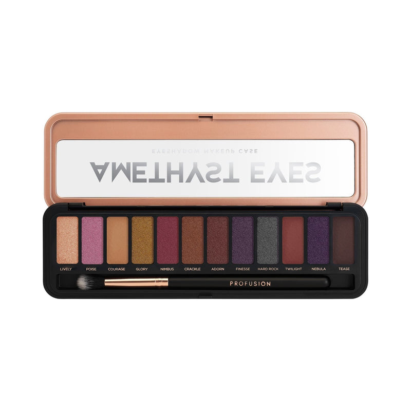 Profusion Cosmetics Eyeshadow Case Eyes Black Amethyst Eyes Case
