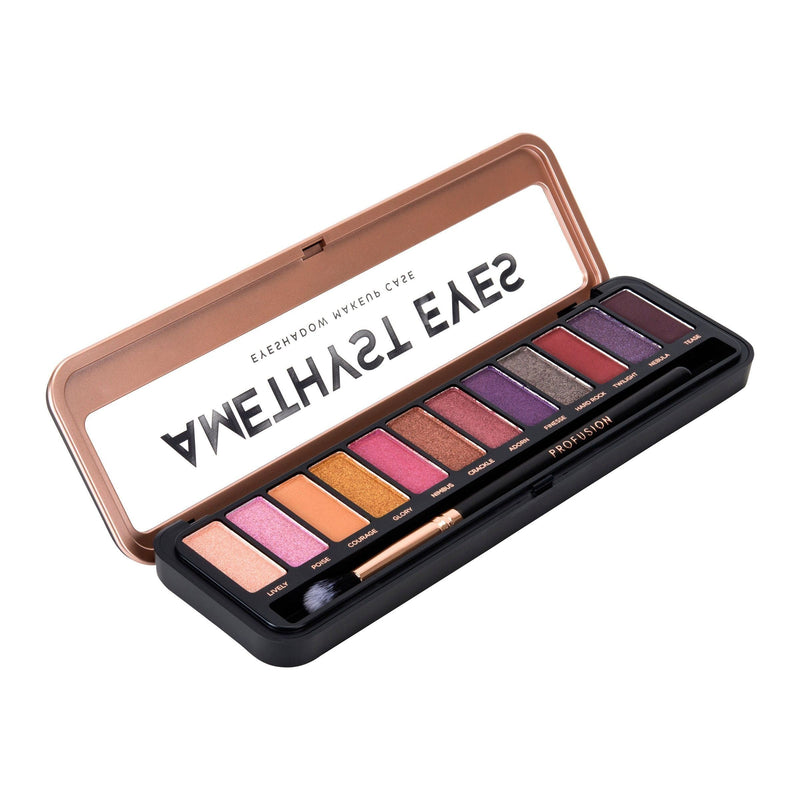 Profusion Cosmetics Eyeshadow Case Eyes Dark Slate Gray Nude Eyes Case,Amber Eyes Case,Chestnut Eyes Case,Amethyst Eyes Case