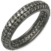 Bids.com 1.40 Carat Genuine TLB Diamond .925 Sterling Silver Ring Rings White Smoke size 6.00,size 7.00,size 8.00,size 9.00
