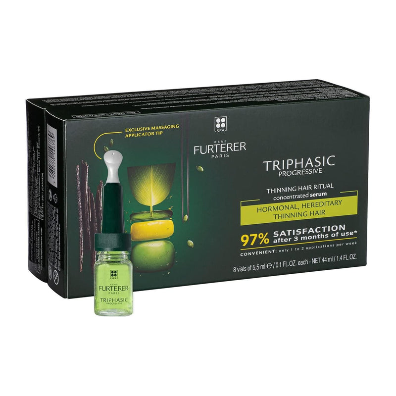 Rene Furterer Rene Furterer Triphasic Progressive Anti Hair Loss Treatment - 8 Vials x 0.18oz Hair Loss Treatment Dark Slate Gray