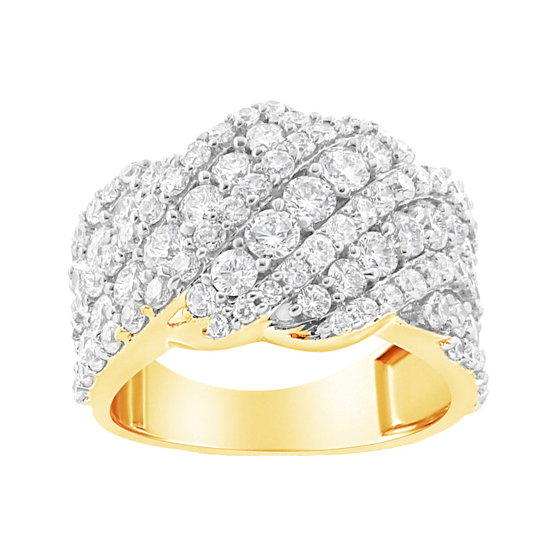 Bids.com 10K White Gold 3.00 Cttw Diamond Multi Row Cluster Band Ring (I-J Color, I3 Clarity) - Size 7 Rings White Smoke 7 / White.Gold,7 / Yellow.Gold,6 / Yellow.Gold,6 / White.Gold,8 / White.Gold,8 / Yellow.Gold,9 / White.Gold