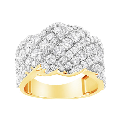 Bids.com 10K White Gold 3.00 Cttw Diamond Multi Row Cluster Band Ring (I-J Color, I3 Clarity) - Size 7 Rings White Smoke 7 / White.Gold,7 / Yellow.Gold,6 / Yellow.Gold,6 / White.Gold,8 / White.Gold,8 / Yellow.Gold,9 / White.Gold