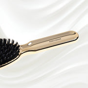 KOH-I-NOOR Beauty USA Metallic Nylon & Boar Bristle Hair Brush - Pneumatic Cushion for All Hair Types Hair Brush Lavender Gold / Large,Chrome / Large,Gold / Small,Chrome / Small