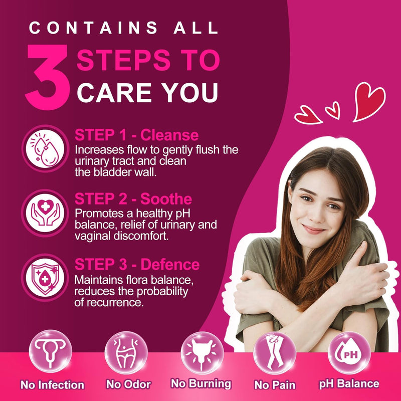 Nature Target Women's Urinary Health Probiotics, 60B CFUs, 90 Vegan Caps Probiotic Dark Red