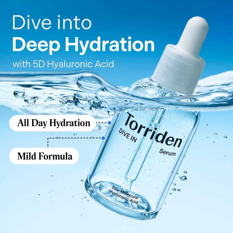 AsiaBeautyMall Torriden Dive In Low Molecular Hyaluronic Acid Serum Serum Light Cyan