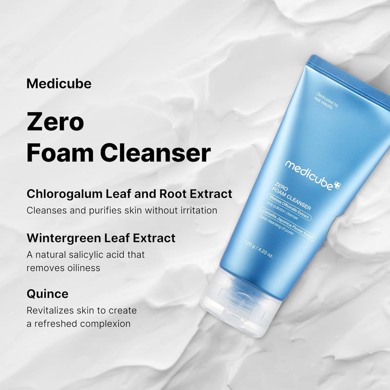 AsiaBeautyMall Medicube Zero Foam Cleanser Face Cleanser Lavender