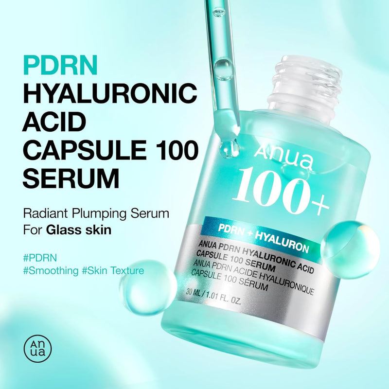 AsiaBeautyMall ANUA PDRN Hyaluronic Acid Capsule 100 Serum Serum Light Cyan