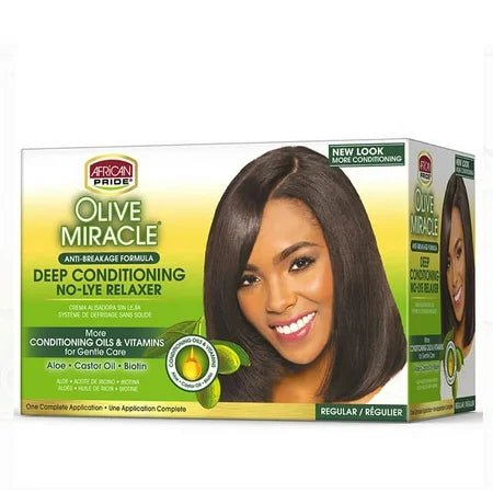 african pride African Pride Hair Conditioner and Relaxer Kit, Regular, 1 Ounce Hair Care White Smoke