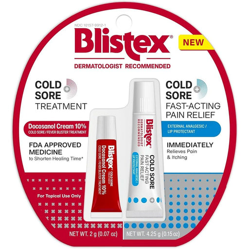 Blistex Blistex Cold Sore Fast-Acting Pain Relief Ointment, Fever Blister Treatment, 0.15 oz Medicine & Drugs White Smoke