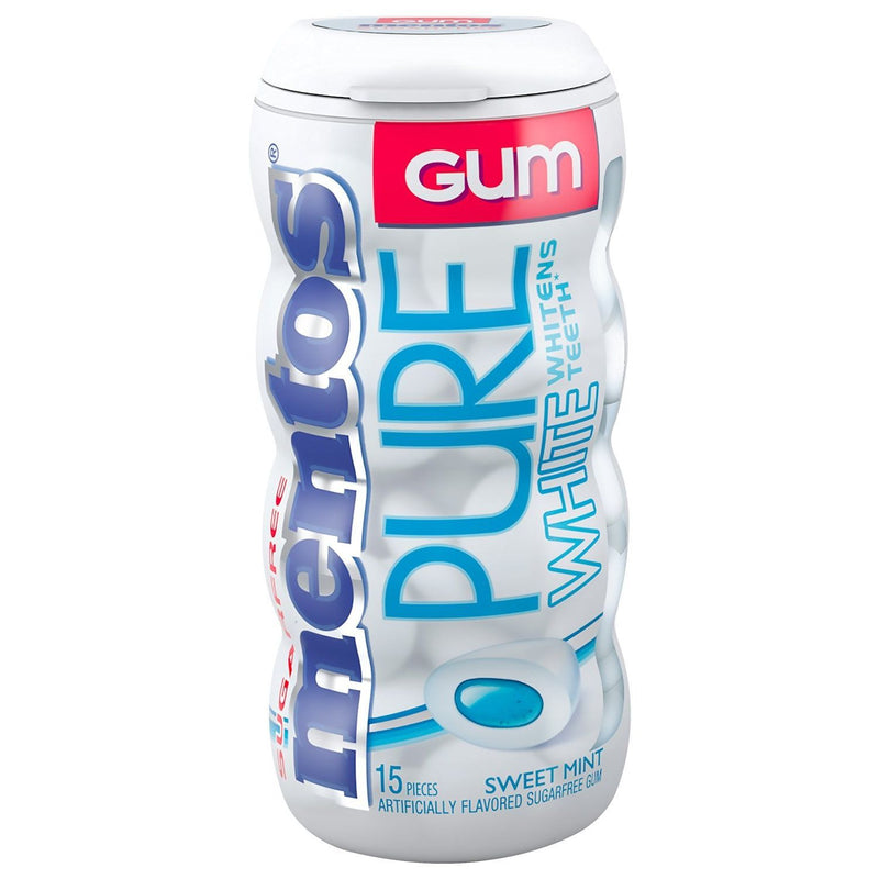 Mentos Mentos Pure White Sweet Mint Sugarfree Chewing Gum 1.06 oz Candy & Chocolate White Smoke