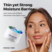 AsiaBeautyMall Nature Republic Shea Butter Fresh Steam Cream Moisturizer Light Gray