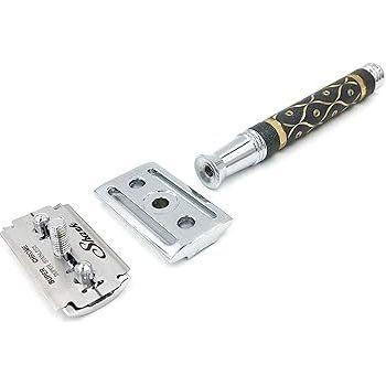 Parker Parker 65r Three Piece Heavyweight Double Edge Safety Razor Safety Razor Light Gray