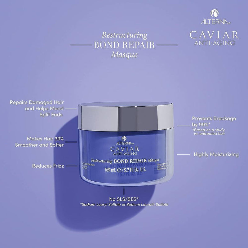Alterna Alterna Caviar Restructuring Bond Repair Masque 5.7oz Hair Masque Medium Purple