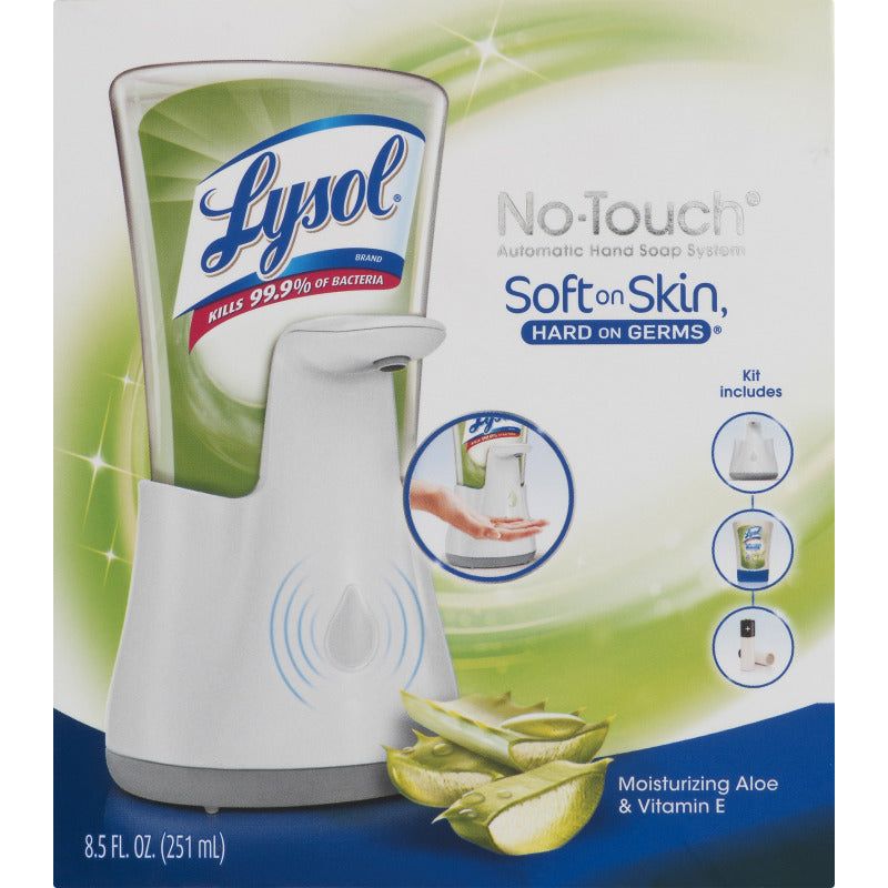 Lysol Lysol No-Touch Automatic Hand Soap System Kit Skin Care Light Gray