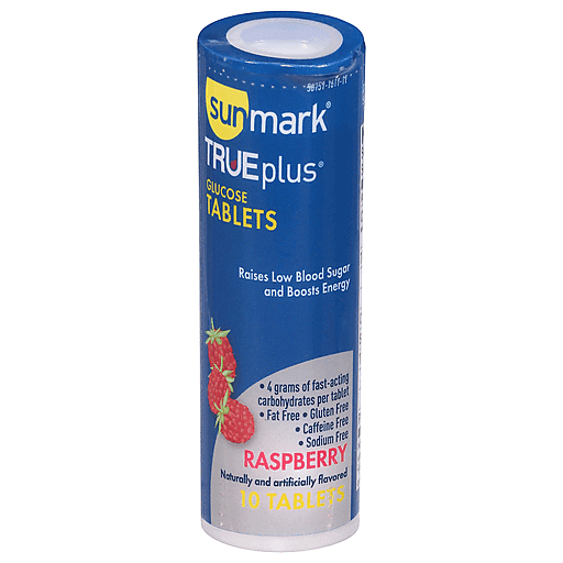 SunMark SunMark True Plus Glucose, Raspberry, Tablets Health Care Dark Slate Blue