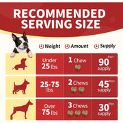Nature Target Chicken Flavor Glucosamine Chews for Dogs & Cats, 120 Soft Chews Pet Vitamins Supplements Brown