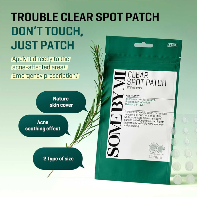 AsiaBeautyMall SOME BY MI Clear Spot Patch Acne Treatment White Smoke