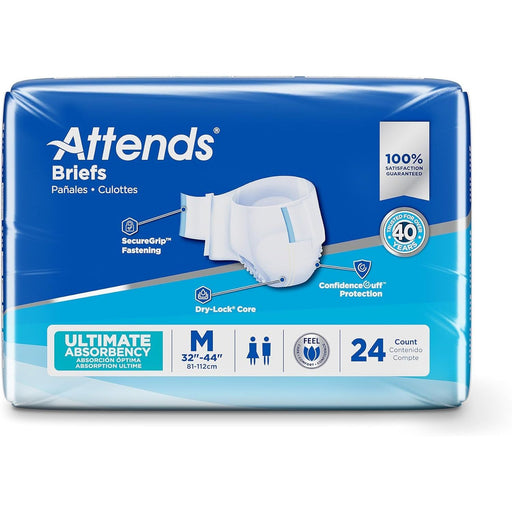 Attends Attends Adult Disposable SmartCool® Briefs, Medium, 32"-44" 22x Health Care Dark Slate Blue