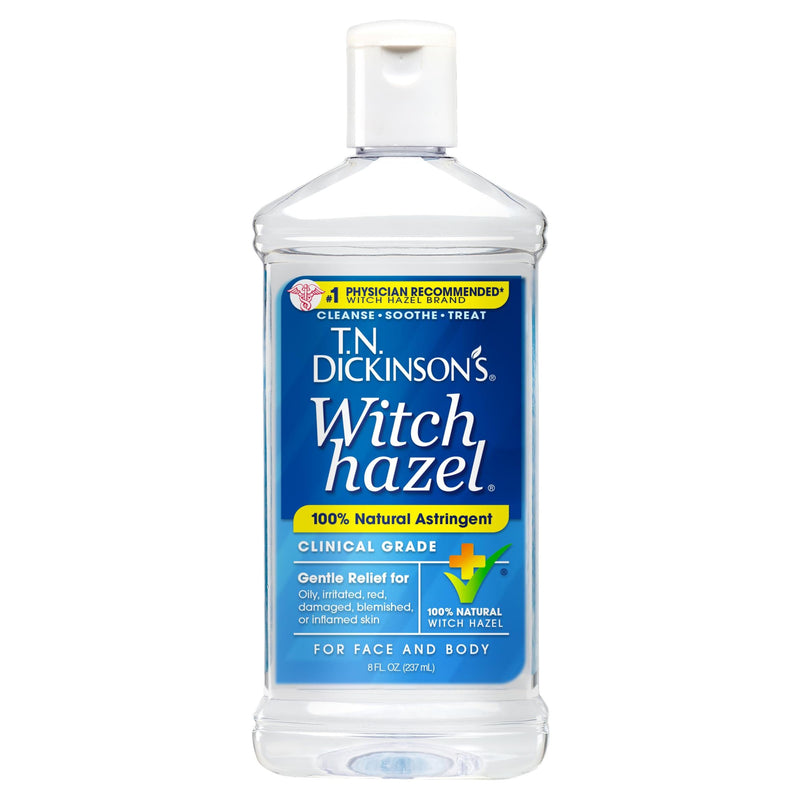 Dickinson's Dickinson's Witch Hazel All Natural Astringent Clinical Grade 8 Oz Astringents White Smoke