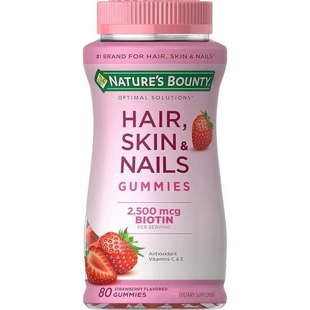 Nature's Bounty Leader™ hair, skin, nails gummy 80 ea (compare to nature's bounty) Vitamins & Supplements White Smoke