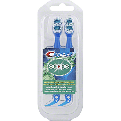 Crest Crest Scope Minibrush Toothbrushes Light Gray