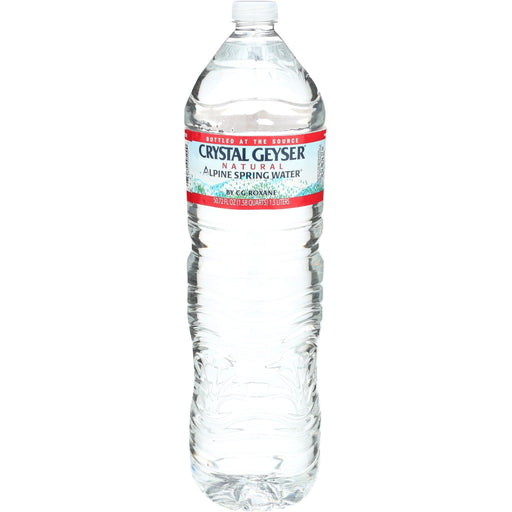 Crystal Geyser Crystal Geyser Natural Alpine Spring Water 50.72 Fl Oz Water White Smoke