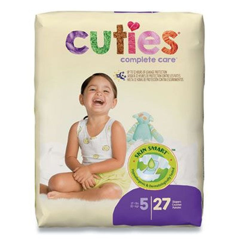 Cuties Cuties Premium Jumbo Diapers, Size 5, Over 27 Lbs Diapers Light Gray