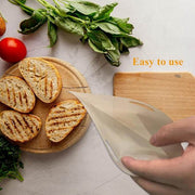 SmartPursue™ Reusable Toaster Bags Food Storage Antique White 5 pcs/16x16.5cm,5 pcs/17x19cm,5 pcs/16x18cm,5 pcs/20x22cm