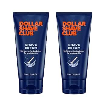 shave creame Dollar Shave Club | Shave Cream 6 ounce (2 Pack) | Hydrating Shaving Cream for Sensitive Skin Shaving & Grooming White Smoke