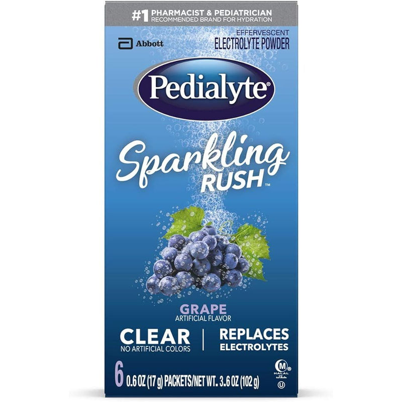 Pedialyte Pedialyte Spkl Rsh Pk 6x17gm Grp Sports & Energy Drinks White Smoke