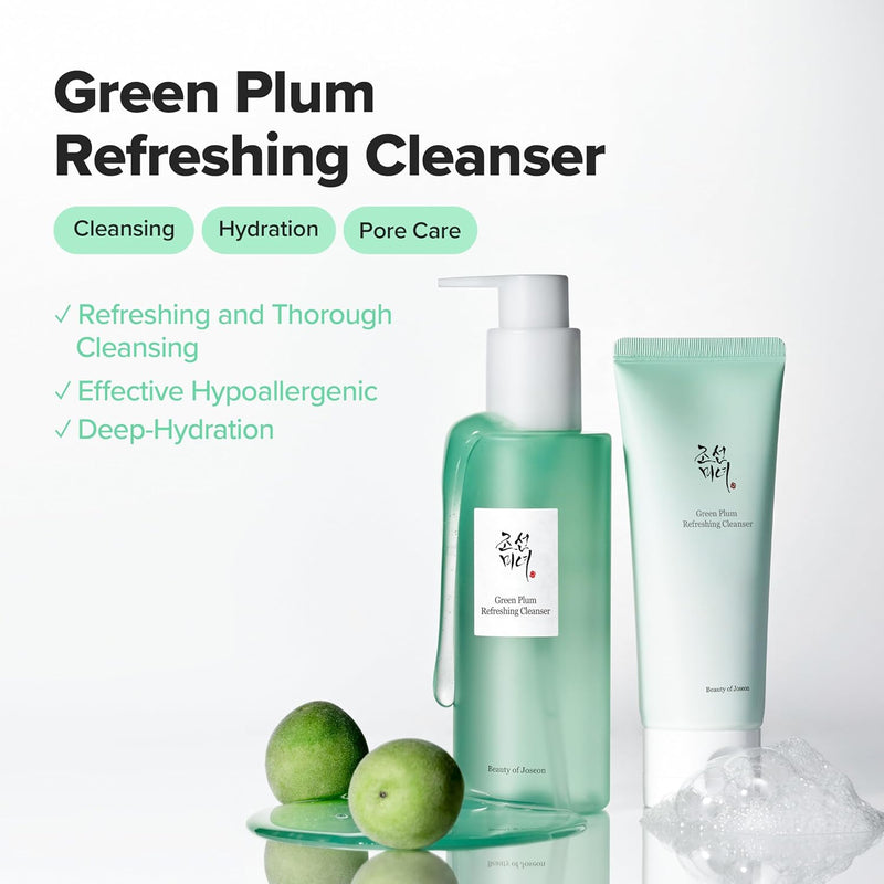 AsiaBeautyMall Beauty Of Joseon Green Plum Refreshing Cleanser Face Cleanser White Smoke 100mL,200mL
