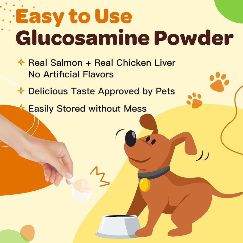 Nature Target Glucosamine Joint Supplement for Dogs & Cats, 90 Scoops Pet Vitamins Supplements Beige 90 SCOOPS
