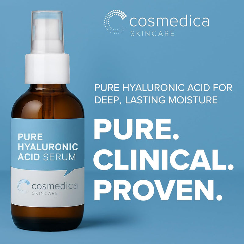 Cosmedica Skincare Pure Hyaluronic Acid Serum By Cosmedica Skincare Health & Beauty Cadet Blue 1oz,2oz,4oz,8oz