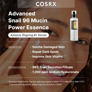 AsiaBeautyMall Cosrx Advanced Snail 96 Mucin Power Essence Serum Dim Gray