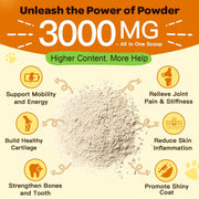 Nature Target Glucosamine Joint Supplement for Dogs & Cats, 90 Scoops Pet Vitamins Supplements Beige 90 SCOOPS