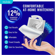 MySmile Prefilled Teeth Whitening Trays w/ 12% Hydrogen Peroxide Teeth Whitening Dark Blue