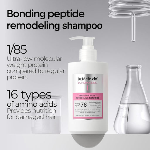 AsiaBeautyMall Dr. Melaxin Bondex Clinic I Protein Binding Remodeling Shampoo Shampoo Gray