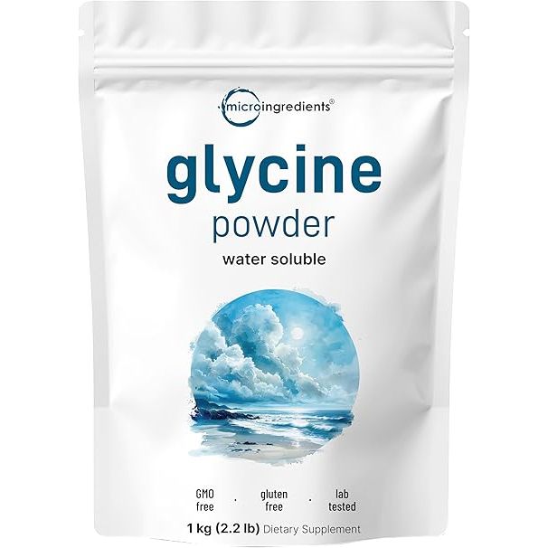 Micro Ingredients GLYCINE USP PWD 1000 GM DS Vitamins & Supplements White Smoke